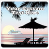 Cruise Ship Door Magnet - 11" x 11" -  Customized  with your text -feb007