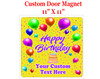 Cruise Ship Door Magnet - 11" x 11" -  Customized  with your text -Birthday 006