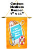 Cruise Ship Door Banner -  available in 3 sizes.    Custom with your text!  - beach sign