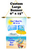 Cruise Ship Door Banner -  available in 3 sizes.    Custom with your text!  -cruise mode
