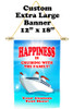 Cruise Ship Door Banner -  available in 3 sizes.    Custom with your text!  -happiness