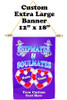 Cruise Ship Door Banner -  available in 3 sizes.    Custom with your text!  - soulmates