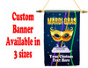 Cruise Ship Door Banner -  available in 3 sizes.    Custom with your text!  - Mard Gras 1