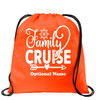 Cruise & Beach theme drawstring back pack - new002