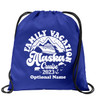 Cruise & Beach theme drawstring back pack - new006