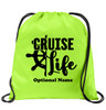 Cruise & Beach theme drawstring back pack - new010