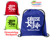 Cruise & Beach theme drawstring back pack - new010