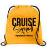 Cruise & Beach theme drawstring back pack - new011