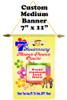 Cruise Ship Door Banner -  available in 3 sizes.    Custom with your text!  - Flower Power 1