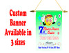 Cruise Ship Door Banner -  available in 3 sizes.    Custom with your text!  - Flower Power 2