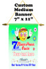 Cruise Ship Door Banner -  available in 3 sizes.    Custom with your text!  - Flower Power 2