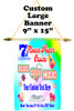 Cruise Ship Door Banner -  available in 3 sizes.    Custom with your text!  - Flower Power 3