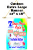 Cruise Ship Door Banner -  available in 3 sizes.    Custom with your text!  - Flower Power 3