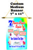 Cruise Ship Door Banner -  available in 3 sizes.    Custom with your text!  - Flower Power 3