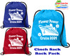 Flower Power Cruise theme drawstring back pack - FP1