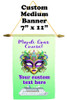 Cruise Ship Door Banner -  available in 3 sizes.    Custom with your text!  - Mardi Gras