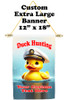 Cruise Ship Door Banner -  available in 3 sizes.    Custom with your text!  -Duck Hunting 3