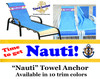 Custom Towel Anchor - Stock front design with custom name and artwork on back 3