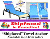 Custom Towel Anchor - Stock front design with custom name and artwork on back 4