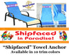 Custom Towel Anchor - Stock front design with custom name and artwork on back 4