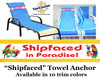 Custom Towel Anchor - Stock front design with custom name and artwork on back 4