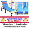 Custom Towel Anchor - Flower Power 02