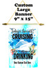 Cruise Ship Door Banner -  available in 3 sizes.    Custom with your text!  -Drinking