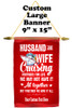 Cruise Ship Door Banner -  available in 3 sizes.    Custom with your text!  -Husband/Wife 2