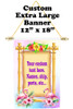 Cruise Ship Door Banner -  available in 3 sizes.    Custom with your text!  -frame