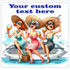 Cruise Ship Door Magnet - 11" x 11"  - Show off your cruising spirit and find your cabin easier!  Funny ladies 2