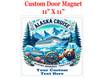 Cruise Ship Door Magnet - 11" x 11"  - Show off your cruising spirit and find your cabin easier!  Alaska new 1