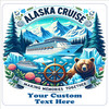 Cruise Ship Door Magnet - 11" x 11"  - Show off your cruising spirit and find your cabin easier!  Alaska new 1