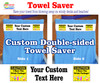 New Towel Saver - Custom towel band to save your towels from blowing away.  caution