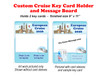Door Key Card Holder Magnet - Holds 2 cards.  Keep your key card handy in your cabin.  Also a dry erase message board.  Europe 1