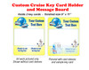 Door Key Card Holder Magnet - Holds 2 cards.  Keep your key card handy in your cabin.  Also a dry erase message board. Europe 2