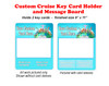 Door Key Card Holder Magnet - Holds 2 cards.  Keep your key card handy in your cabin.  Also a dry erase message board. Europe 5