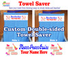New Towel Saver - Custom towel band to save your towels from blowing away Flower Power 3