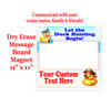 Cruise Magnet - Dry erasable magnet.  11" x 11"   2026-4