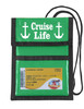 Cruise Card Holder to keep your Key card handy and safe.  Pockets to hold money, schedules and more. - Choice of color - Cruise Life