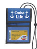 Cruise Card Holder to keep your Key card handy and safe.  Pockets to hold money, schedules and more. - Choice of color - Cruise Life