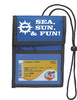 Cruise Card Holder to keep your Key card handy and safe.  Pockets to hold money, schedules and more. - Choice of color - Sea sun fun