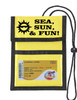 Cruise Card Holder to keep your Key card handy and safe.  Pockets to hold money, schedules and more. - Choice of color - Sea sun fun
