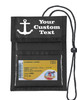 Cruise Card Holder to keep your Key card handy and safe.  Pockets to hold money, schedules and more. - Choice of color - Custom 2