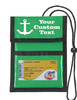 Cruise Card Holder to keep your Key card handy and safe.  Pockets to hold money, schedules and more. - Choice of color - Custom 2