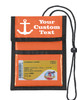 Cruise Card Holder to keep your Key card handy and safe.  Pockets to hold money, schedules and more. - Choice of color - Custom 2