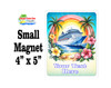 Small Cruise theme Magnet to add to your door decorations with this customizable magnet. Great for adding names, ports, etc...to your door!  11