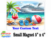 Small Cruise theme Magnet to add to your door decorations with this customizable magnet. Great for adding names, ports, etc...to your door!  16