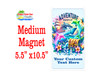 Medium Cruise Theme Magnet. Add to your door decorations with this custom magnet. Great for adding names, ports, etc...to your door!  5 1/2" x 10 1/2" Customizable!  Design 1