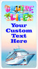 Medium Cruise Theme Magnet. Add to your door decorations with this custom magnet. Great for adding names, ports, etc...to your door!  5 1/2" x 10 1/2" Customizable!  Design 3
