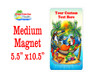 Medium Cruise Theme Magnet. Add to your door decorations with this custom magnet. Great for adding names, ports, etc...to your door!  5 1/2" x 10 1/2" Customizable!  Design 6